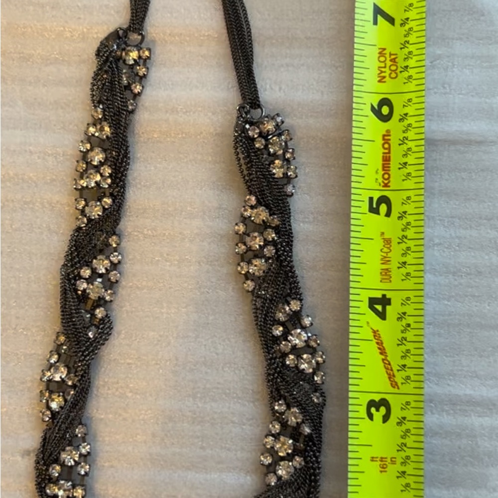 Elegant Black and Silver Beaded Necklace
